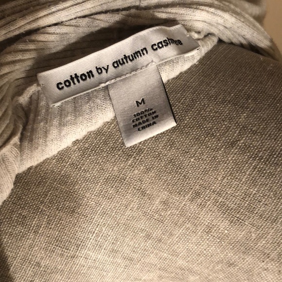 Cotton by Autumn Cashmere High-Low Cardigan Size M - Picture 5 of 6